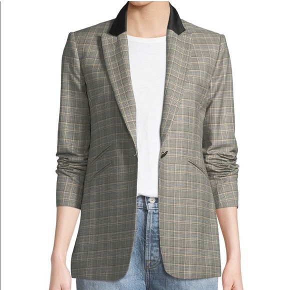 Rag & Bone Ridley Peak Lapel Plaid Blazer Jacket - Picture 2 of 12